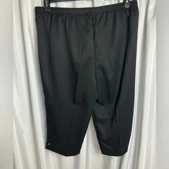Allison Daley Capri Pants W/ Pockets Size 16W Black - Picture 2 of 6